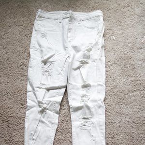 White Ripped Jeans